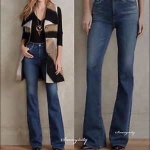 NWT Anthropologie AG Janis High Rise Flare Jeans